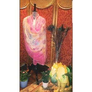 Vintage pink & white dupatta 💕